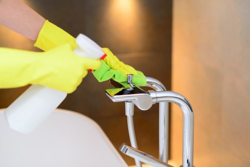 Professional short-let cleaning in Barnes with beds made and rooms reset