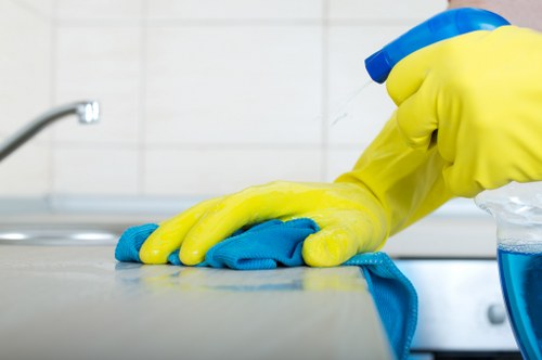Recycling and separation of cleaning-related materials for Barnes properties