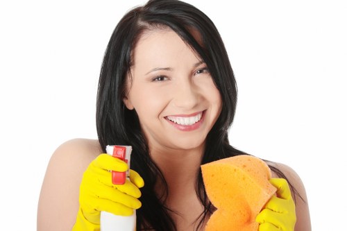 Skilled carpet cleaners working on a Barnes property